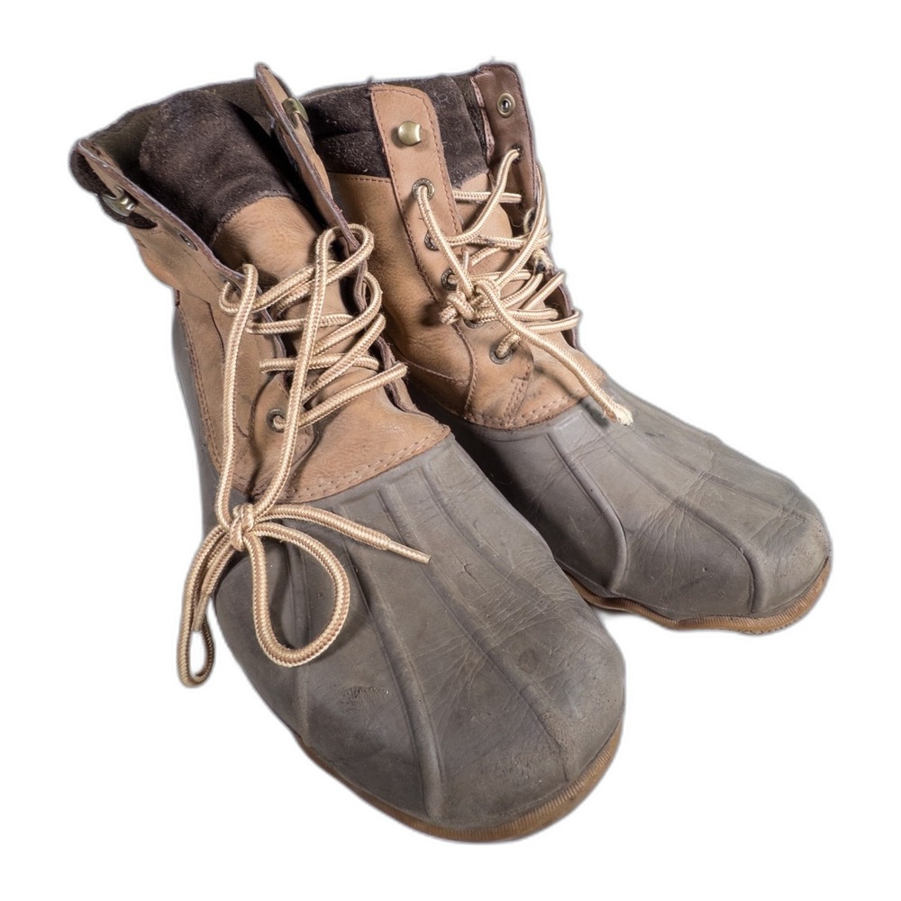 Sperry Top Sider Duck Boots Waterproof Brown Leather Men's‎ Size 13